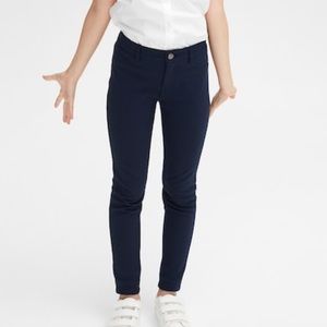 gap girls Kids Uniform Ponte Pants NWT black sz 7